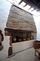 La ville de Teguise à Lanzarote. Une cheminée dans le Palais Spínola. Cliquer pour agrandir l'image.