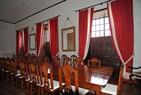 The town of Teguise in Lanzarote. Board Room at the Palais Spínola. Click to enlarge the image.