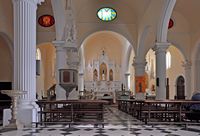 La ville de Teguise à Lanzarote. L'intérieur de l'église Notre-Dame (auteur Marc Ryckaert). Cliquer pour agrandir l'image.