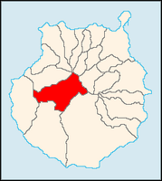 La ville de Tejeda à Grande Canarie. Situation de la commune (auteur Wesisnay). Cliquer pour agrandir l'image.