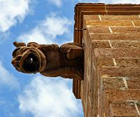 Die Stadt Teror auf Gran Canaria. Gargoyle. Klicken, um das Bild zu vergrößern