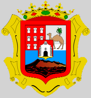 The town of Tinajo in Lanzarote. Crest of the city. Click to enlarge the image.