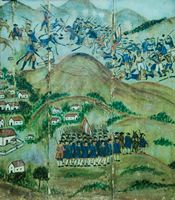 The town of Tuineje in Fuerteventura. Battle of Tamasite. Altarpiece St Michael's Church (author Frank Vincentz). Click to enlarge the image.