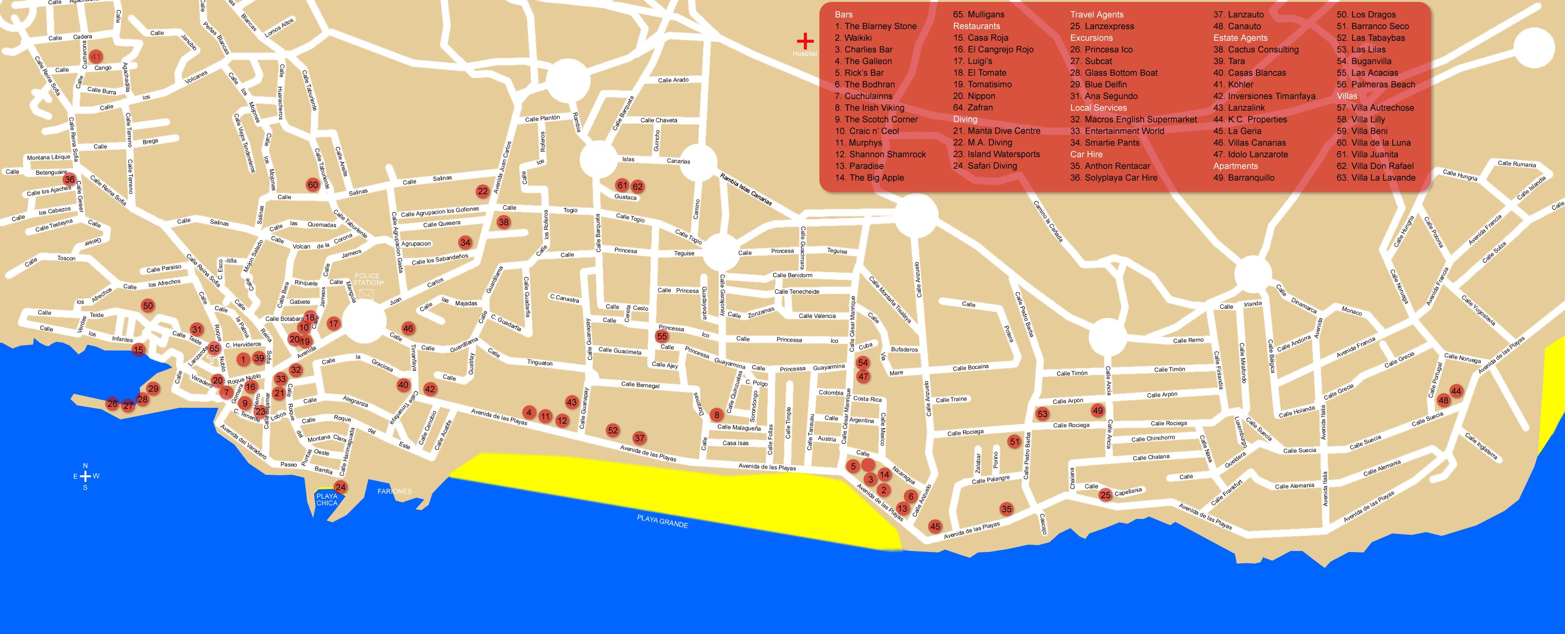 Le Village De Puerto Del Carmen Lanzarote   Village Puerto Carmen 001 (plan) 