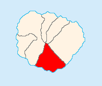 La città di Alajeró a La Gomera. Posizione del municipio (autore Jerbez)