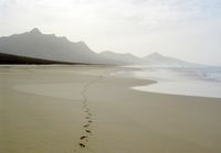 O parque natural de Jandía em Fuerteventura. A praia de Barlovento (autor Travelpix). Clicar para ampliar a imagem em Flickr (novo guia).