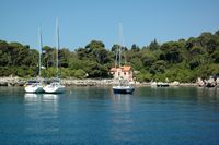 L'île de Lokrum en Croatie. Port de l'île. Cliquer pour agrandir l'image dans Adobe Stock (nouvel onglet).