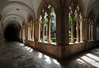 Dominican monastery, gallery cloister. Click to enlarge the image in Adobe Stock (new tab).
