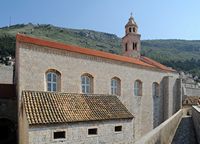 La ville close de Dubrovnik en Croatie. Quartier des Dominicains. Couvent dominicain. Cliquer pour agrandir l'image dans Adobe Stock (nouvel onglet).