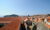La ville close de Dubrovnik en Croatie. Quartier des Dominicains. Maison detruite. Cliquer pour agrandir l'image dans Adobe Stock (nouvel onglet).