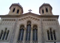 Serbische orthodoxe Kirche. Klicken, um das Bild in Adobe Stock zu vergrößern (neue Nagelritze).