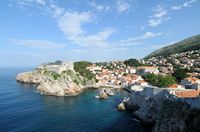 Les fortifications de Dubrovnik en Croatie. Fortifications de l'ouest. Port kalarinja. Cliquer pour agrandir l'image dans Adobe Stock (nouvel onglet).