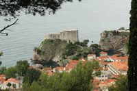 Les fortifications de Dubrovnik en Croatie. Fortifications de l'ouest. Forteresse Saint-Laurent. Cliquer pour agrandir l'image dans Adobe Stock (nouvel onglet).