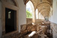 Cloister of the Saint Mary monastery. Click to enlarge the image in Adobe Stock (new tab).