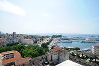 La ville de Split en Croatie. Les gares ferroviaire et maritime de Split. Cliquer pour agrandir l'image dans Adobe Stock (nouvel onglet).