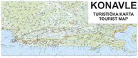 La commune du Konavle en Croatie. Carte touristique. Cliquer pour agrandir l'image.