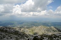 La flore et le faune du Biokovo en Croatie. Le nord du massif du Biokovo. Cliquer pour agrandir l'image.