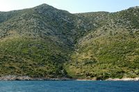 L'île de Brač en Croatie. Cultures sur la côte sud. Cliquer pour agrandir l'image.