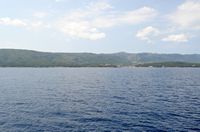 A costa do norte da ilha de Hvar. Clicar para ampliar a imagem.