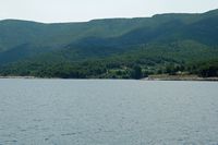 The northern coast of the island of Hvar. Click to enlarge the image.