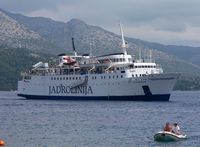 L'île de Korčula en Croatie. Ferry. Cliquer pour agrandir l'image.