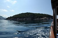 L'île de Lokrum en Croatie. Bateau de l'île. Cliquer pour agrandir l'image.