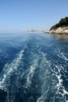 L'île de Lokrum en Croatie. Côte rocheuse. Cliquer pour agrandir l'image.