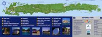 L'île de Mljet en Croatie. Carte. Cliquer pour agrandir l'image.