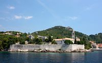 Les îles Élaphites en Croatie. Lopud. Cliquer pour agrandir l'image.