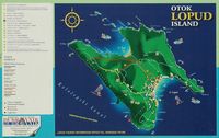Les îles Élaphites en Croatie. Plan de Lopud. Cliquer pour agrandir l'image.