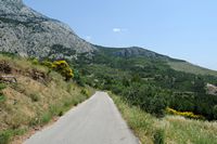 Road of the Botanical garden of Biokovo. Click to enlarge the image.