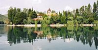 The monastery of Visovac (author Julian Nitzsche). Click to enlarge the image.