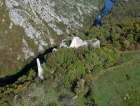 Le parc national de la Krka en Croatie. La forteresse de Nečven (auteur N. P. Krka). Cliquer pour agrandir l'image.