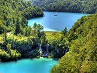 Os lagos superiores de Plitvice. Clicar para ampliar a imagem.