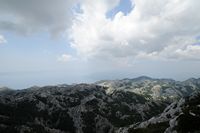Le parc naturel du Biokovo en Croatie. Le sud du massif du Biokovo. Cliquer pour agrandir l'image.