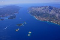 La presqu'île de Pelješac en Croatie. Chenal. Cliquer pour agrandir l'image.