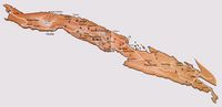 La presqu'île de Pelješac en Croatie. Carte des vignobles. Cliquer pour agrandir l'image.