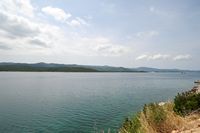 La presqu'île de Pelješac en Croatie. Pelješac vue depuis le continent. Cliquer pour agrandir l'image.