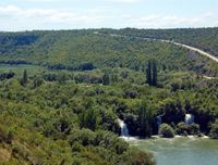 La cascata di Brljan sulla Krka (autore N.P. Krka). Clicca per ingrandire l'immagine.