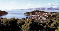 Le village de Cavtat en Croatie. La baie de Cavtat. Cliquer pour agrandir l'image.