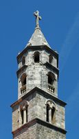Le village de Cavtat en Croatie. Église Notre Dame des Neiges. Cliquer pour agrandir l'image.