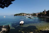 Le village de Cavtat en Croatie. Baie du port. Cliquer pour agrandir l'image.
