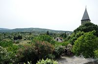 La vista sobre el valle desde el palacio Radojković. Haga clic para ampliar la imagen.
