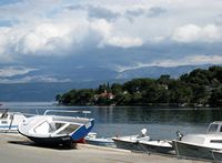 Le village de Splitska, île de Brač en Croatie. La baie de Splitska (auteur Clonath). Cliquer pour agrandir l'image.