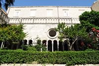 Garden of the Romance cloister. Click to enlarge the image.