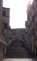 La ville close de Dubrovnik en Croatie. Quartier des Jésuites. Escalier des jesuites, uz jezuite. Cliquer pour agrandir l'image.