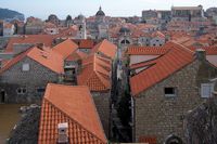 La ville close de Dubrovnik en Croatie. Quartier nord. Ulica zlatarska. Cliquer pour agrandir l'image.