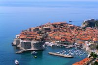 La ville close de Dubrovnik en Croatie. Vieille ville de Dubrovnik. Cliquer pour agrandir l'image.