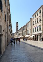 La ville close de Dubrovnik en Croatie. Placa. Cliquer pour agrandir l'image.