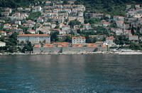 Les fortifications de Dubrovnik en Croatie. Fortifications de l'est. Lazarets. Cliquer pour agrandir l'image.